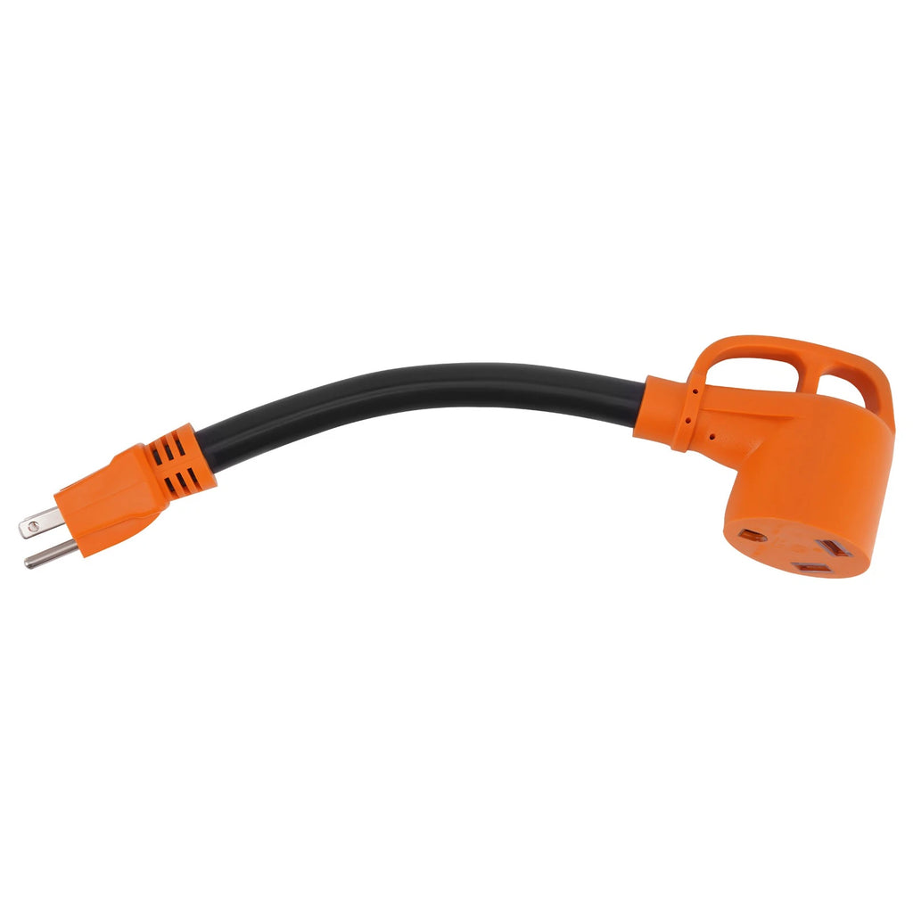 Generator Power Adapter Cord for RV (TT-30R) 12in Pure Copper 15A-30A (2019–2024)