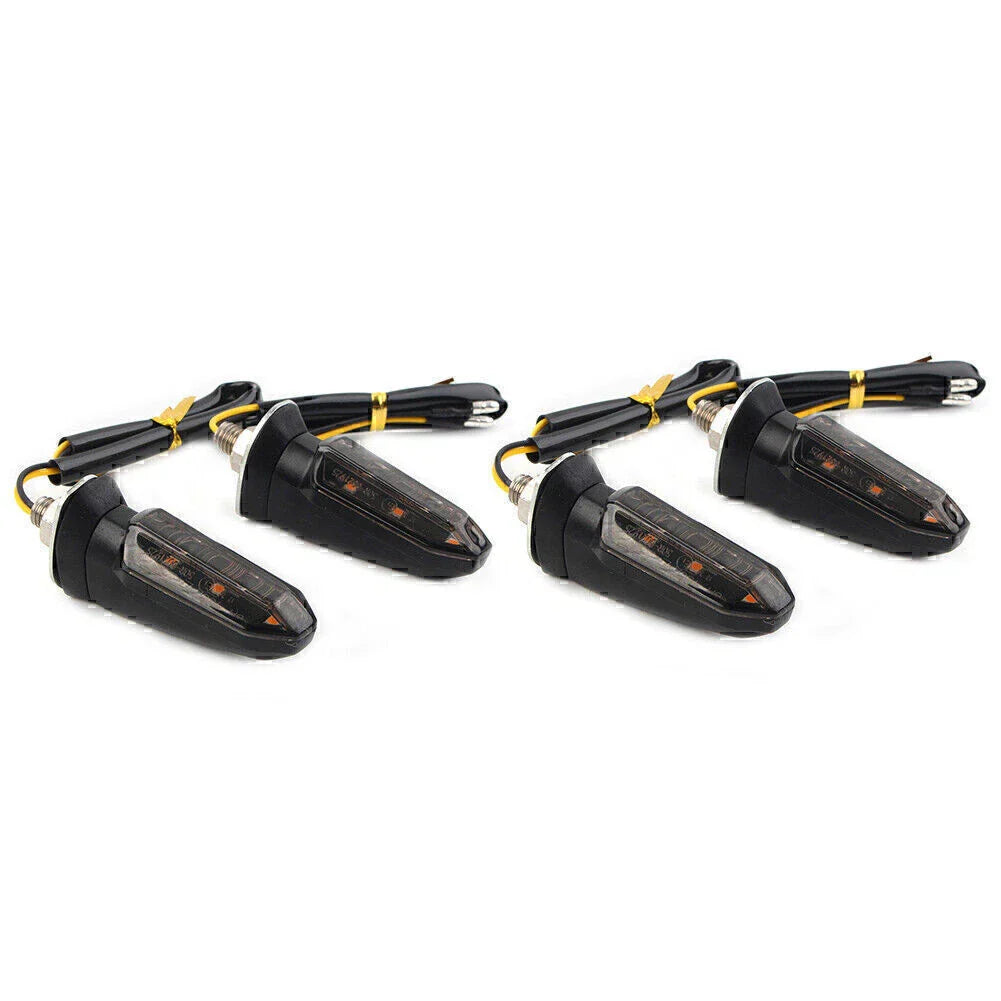 Smoke LED Turn Signal Indicator Lights for Universal Motorcycle