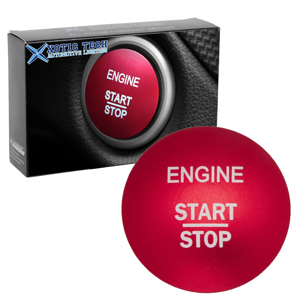 Racing Red Engine Ignition Push Button Cover for Mercedes-Benz C E CLA GLA (2014–2023)