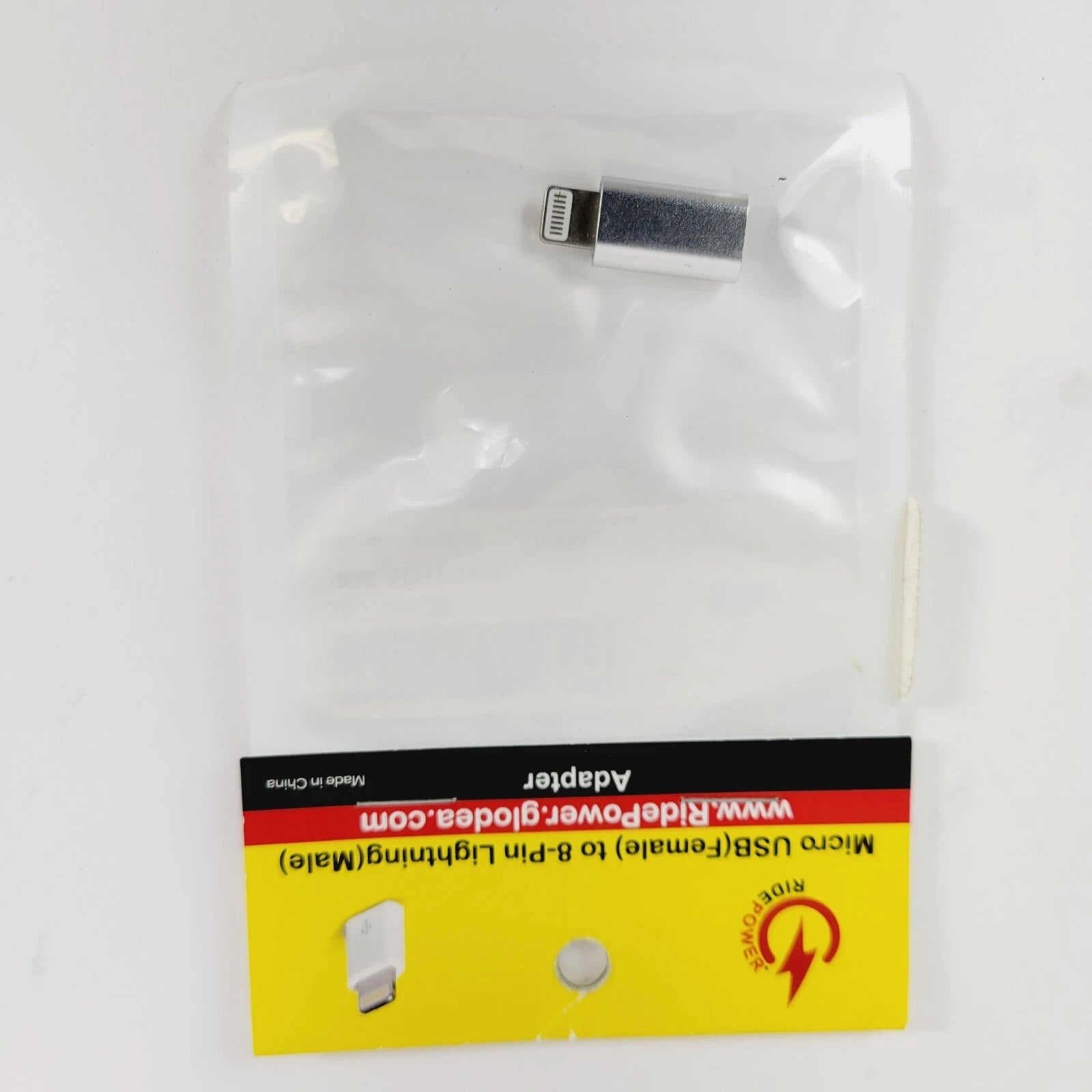 Micro USB Female to 8-Pin Lightning Male Adapter for iOS Devices
