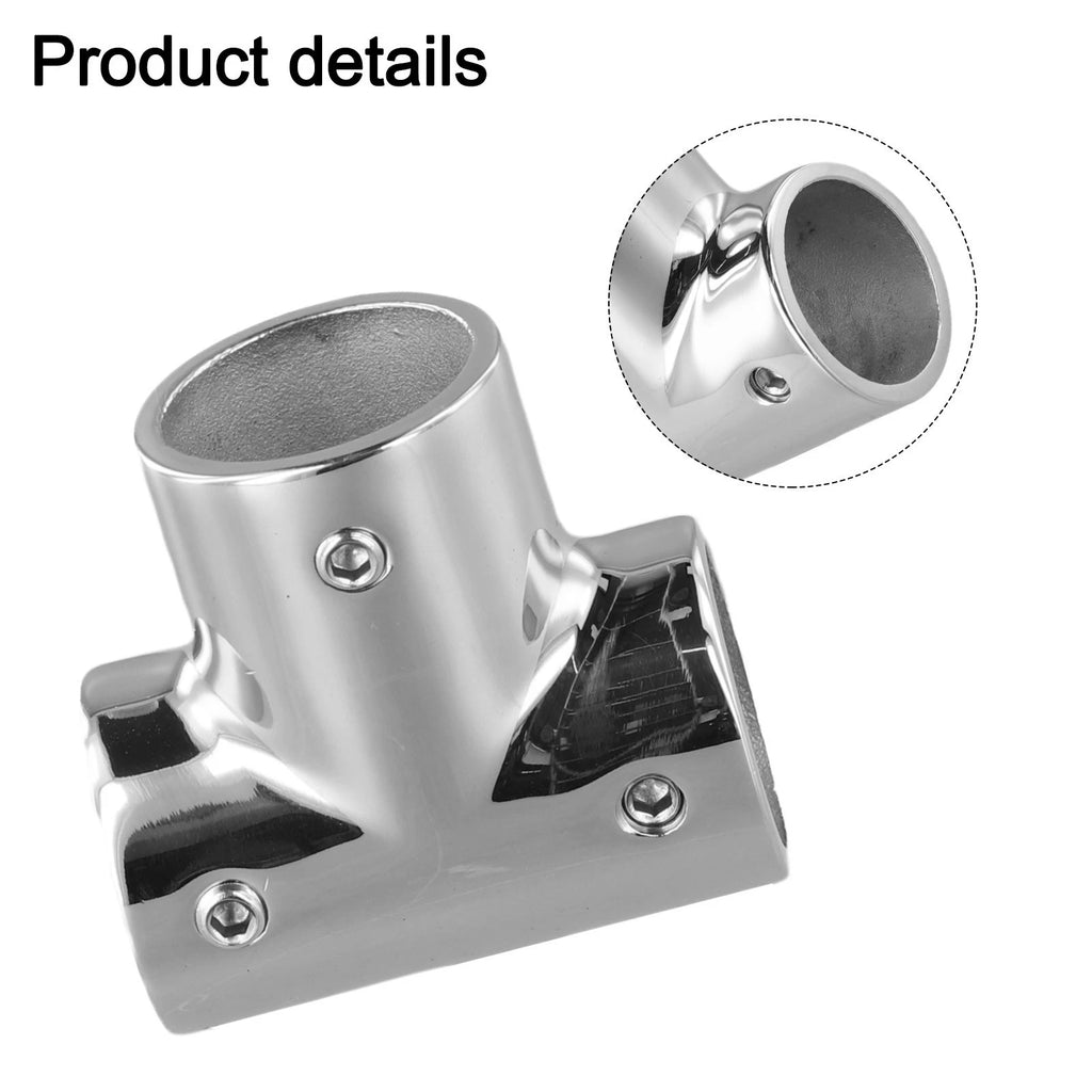 Tee Connector for Marine Grade 316 Stainless Steel Piping Systems