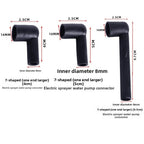 Water Pump Adapter Hose Connector 7 Shaped Elbow for Electric Sprayers