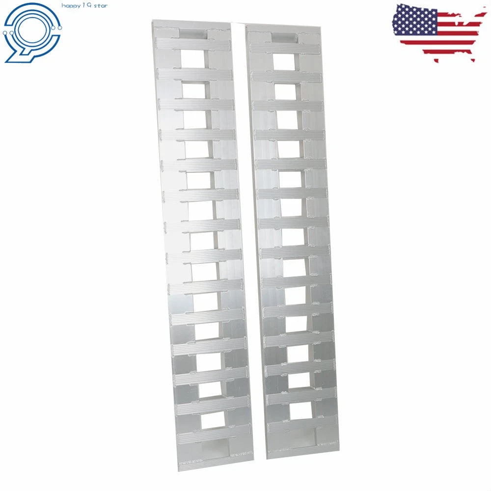 2X 84"x15" Aluminum Loading Ramps for ATV Motorcycle Truck (6000lbs Capacity)