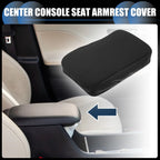 Armrest Protector Cover Pad for Hyundai Kona 2018-2023 Neoprene Black
