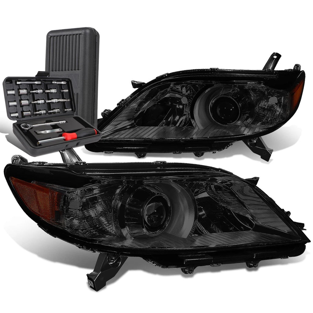 Smoked Amber Side Projector Headlight Lamp for Toyota Sienna (2011–2020)