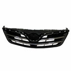 Front Grille Replacement Black Plastic w/ Chrome Trim for Ford Focus (2012–2018)