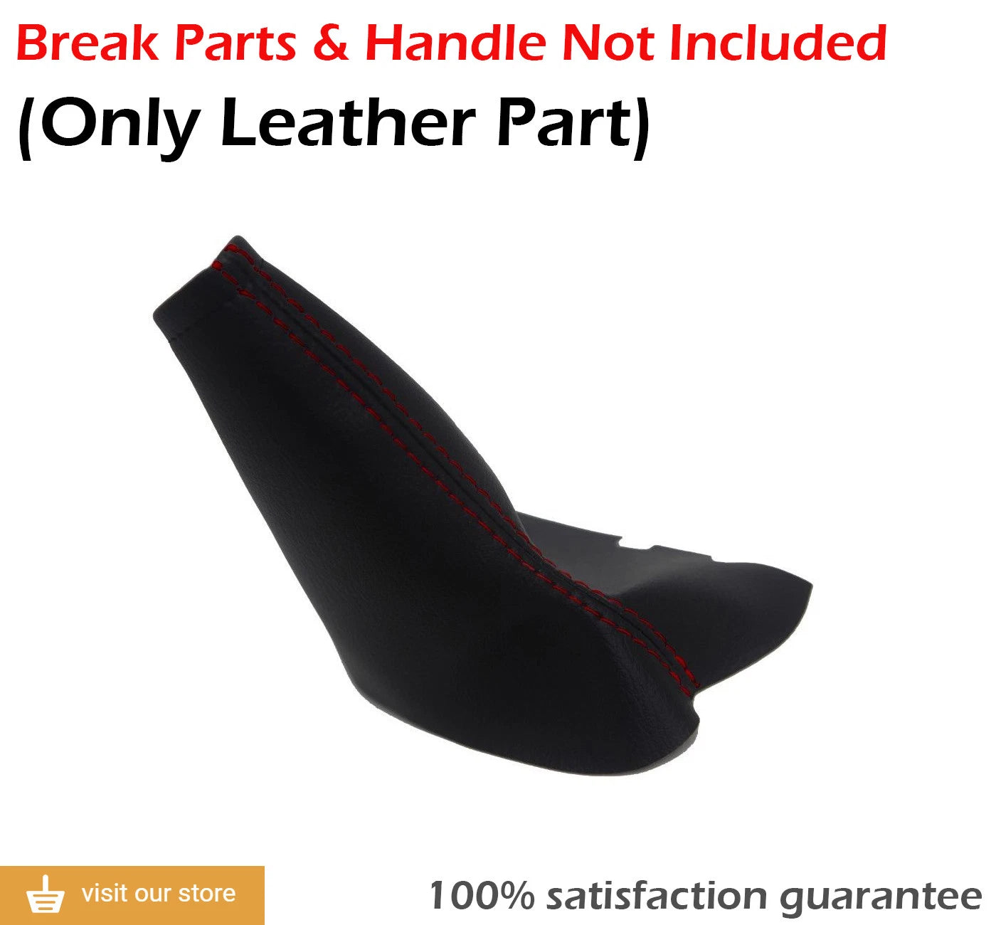 E Brake Boot for Volvo S60 S80 V70 XC70 (2001–2005) Red Stitch