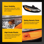 Right Headlight Assembly for Jeep Cherokee (2014–2018)