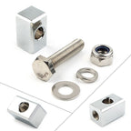 Chrome Headlight Mounting Block for Harley Custom Headlight