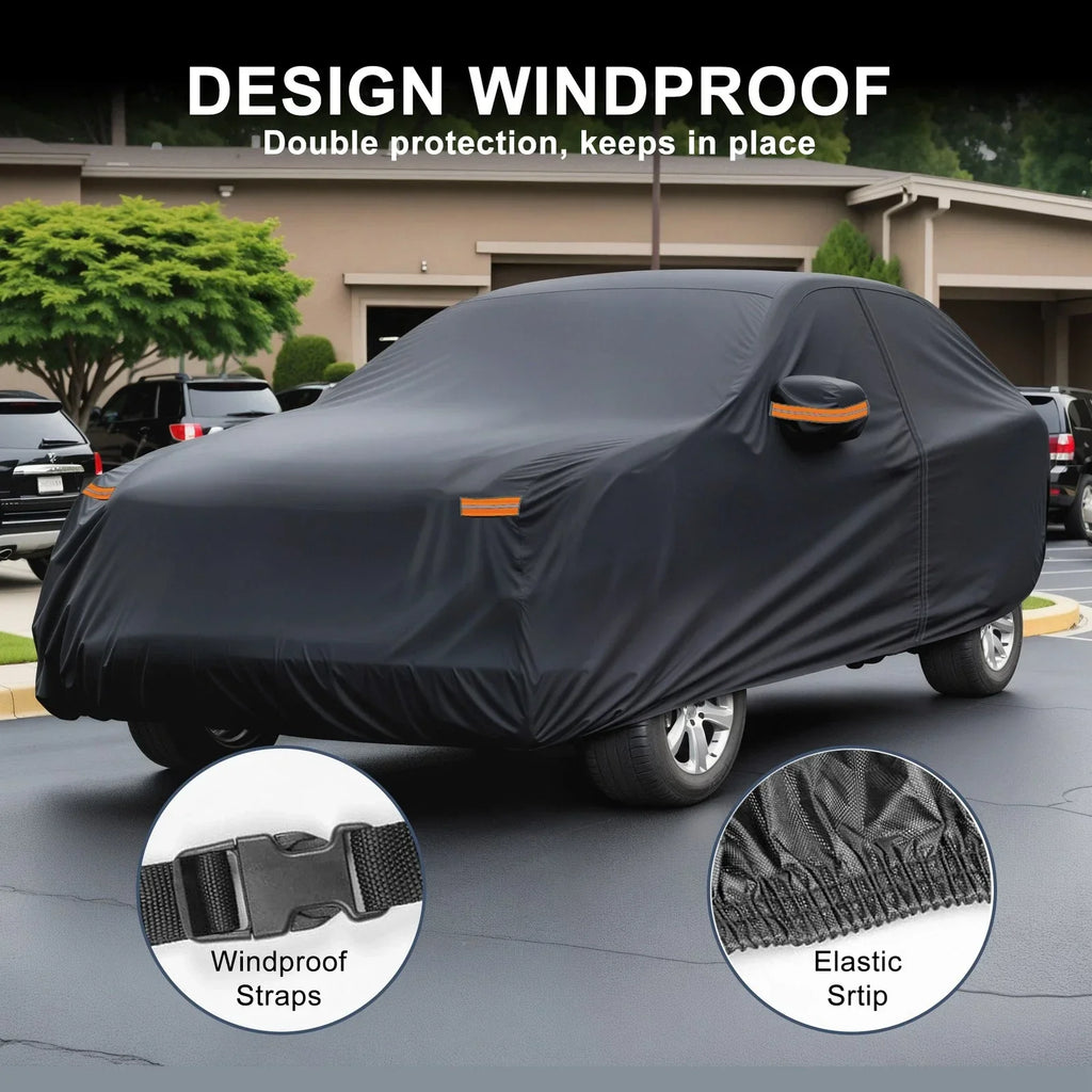 Waterproof Aluminum Film Inner Cotton Car Cover for BMW X1 Zipper (2009-2024)