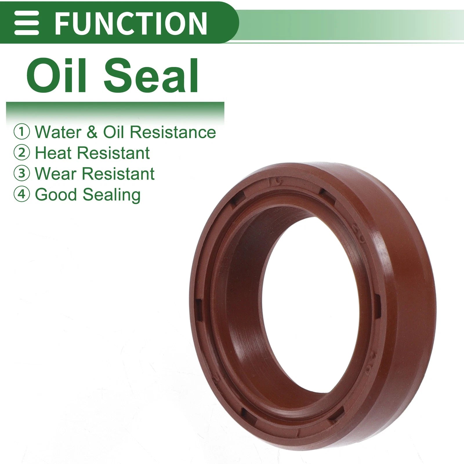 Set of 5 Oil Seal Ring FKM Rubber 20x28x7mm for Automotive Applications