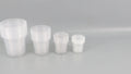 Set of 36 Reinforced Clear Nursery Pots 6.7/5/4/3.5 Inch