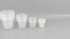 Set of 36 Reinforced Clear Nursery Pots 6.7/5/4/3.5 Inch