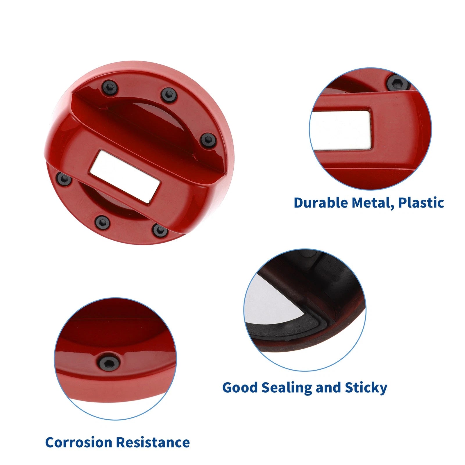Gas Fuel Tank Cap Cover Trim Sticker Red for Suzuki Jimny (2019–2023)