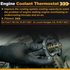 Engine Coolant Thermostat HL3Z8575A for Ford F-150 3.5L V6 (2017–2021)