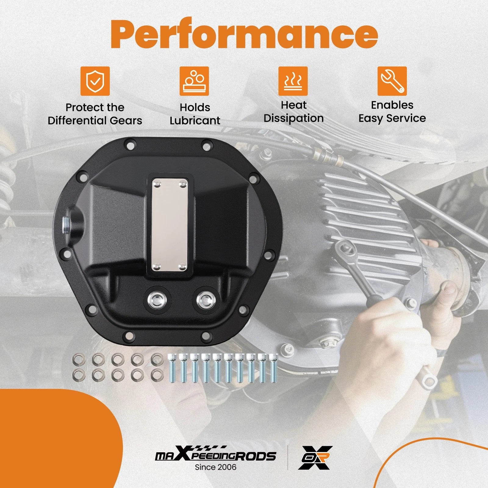 1PC Differential Cover for Dana 44 (Front & Rear)