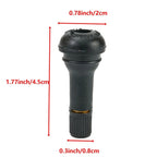 Valve Stems 10Pcs Accessory Tubeless Replacement Black for TR413 Practical
