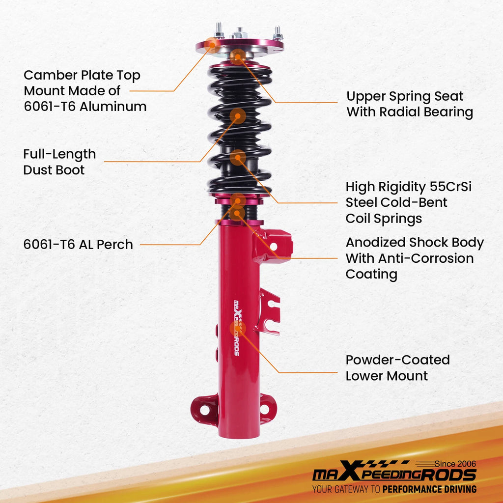 Coilovers Kit for BMW 3 Series E36 (1992-1998) Adjustable Height