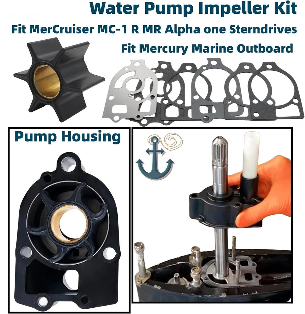 Water Pump Kit for Mercruiser Alpha One Gen 1 (Replaces 46-96148A8)