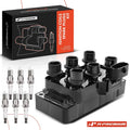 1x Ignition Coil & 6x Iridium Spark Plugs for Ford Taurus (1996–2000)