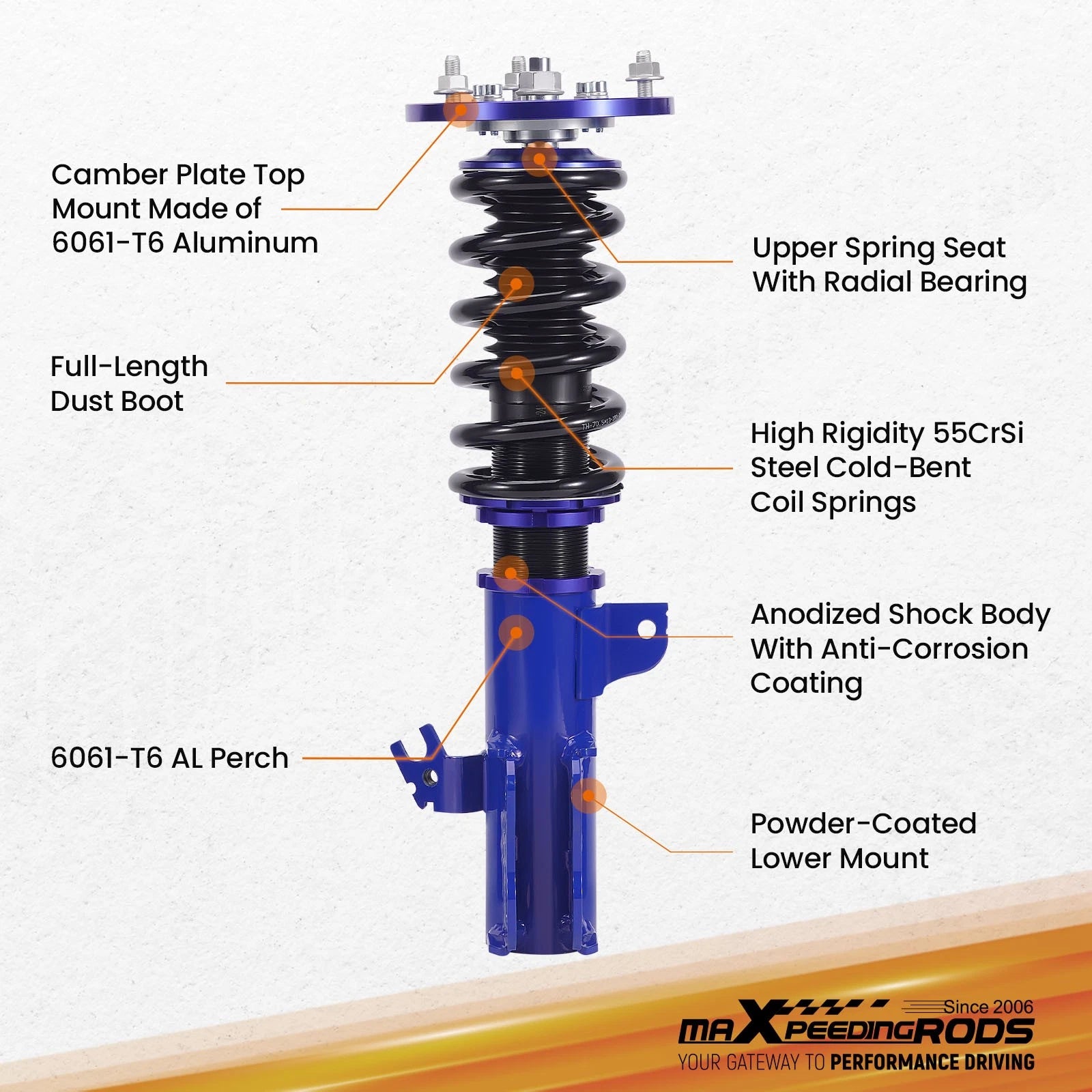 Coilovers Suspension Kit for Lexus ES300 (1997-2001) Adjustable Height