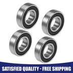 Set of 4 Deep Groove Ball Bearings 6002-2RS Z2 15x32x9mm