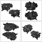 Set of 2 Black Housing Halogen Headlights for Jeep Cherokee (2014-2018)