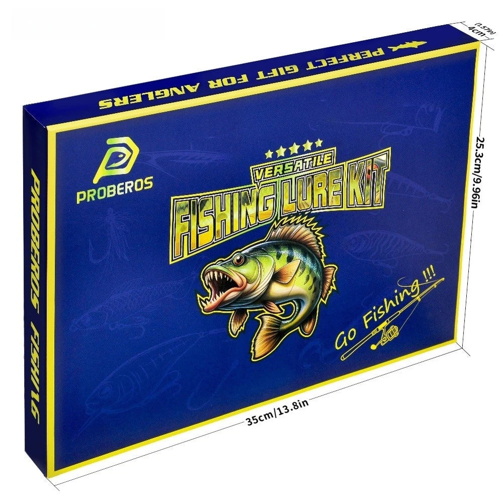 Fishing Lure Kit for Boat Fishing - Lifelike S-Shape ABS Plastic