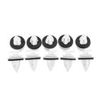 Car Clips / 20 Pcs / White Plastic Retainer With Washers