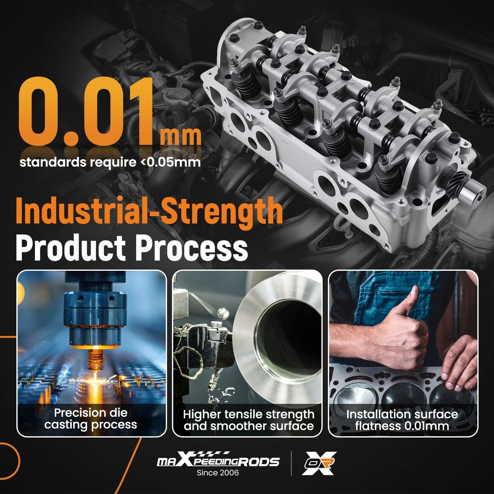 Cylinder Head for Mazda B2000 B2200 626 2.0L 2.2L (1978–1992)