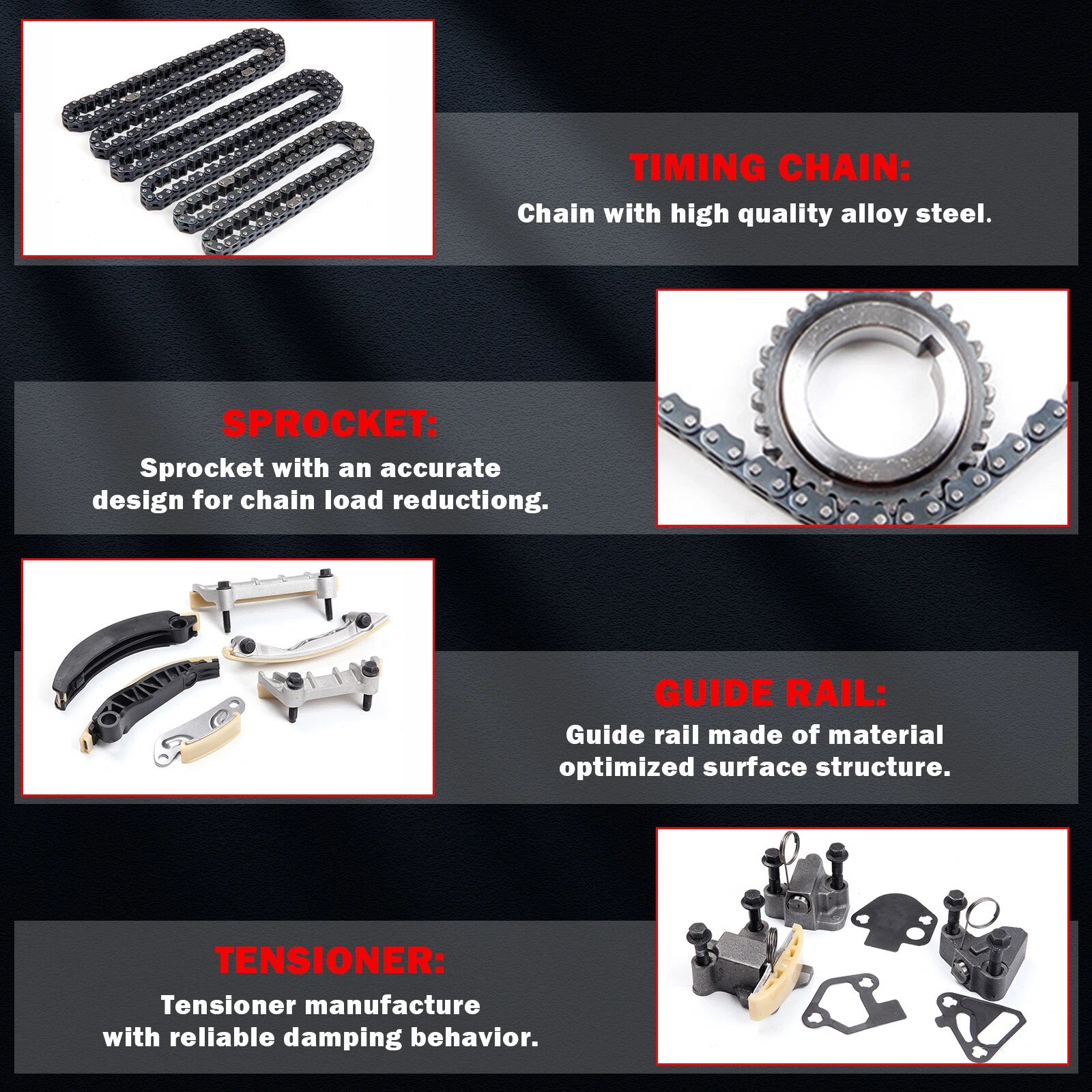 Timing Chain Kit for Buick Enclave, Cadillac CTS (2007-2013)