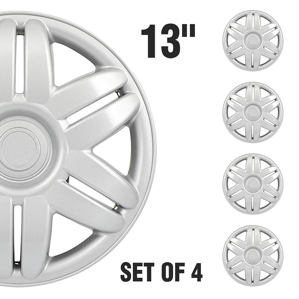 Set of 4 Wheel Hub Caps for R13 Tire (13 Inch)
