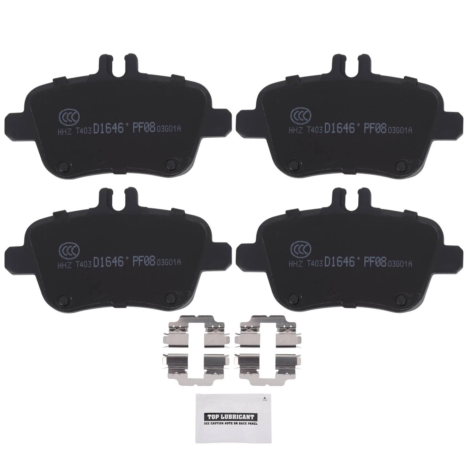 Rear Ceramic Brake Pads for Mercedes-Benz B250 CLA250 GLA250 (2015–2019)