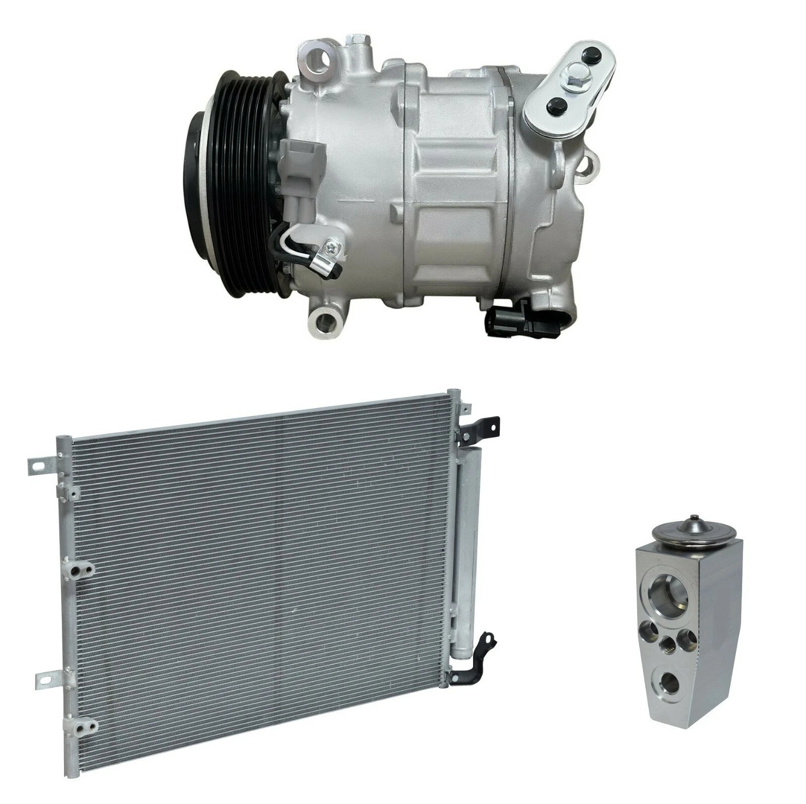 AC Compressor Kit With Condenser for Chrysler 200 3.6L (2015–2017)