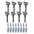 Set of 8 Ignition Coils & Spark Plugs for BMW E32 E34 Audi A6 Quattro V8