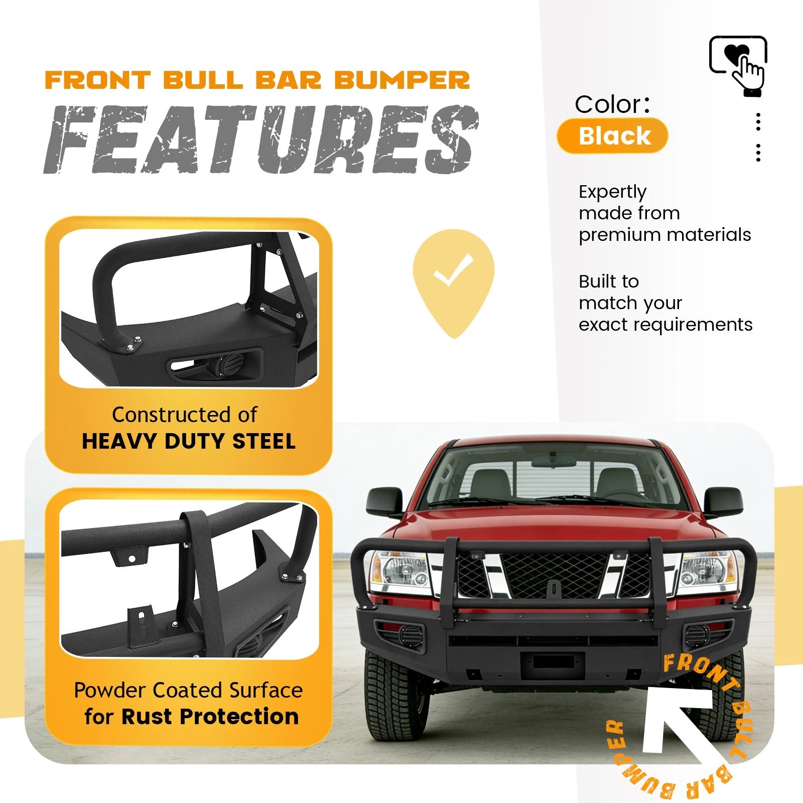 Front Bull Bar Bumper for Nissan Titan Armada (2004–2011)