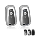 2pcs Silver Remote Key Fob Shell Case for Ford Explorer Edge F-150 F-250 (2011–2025)