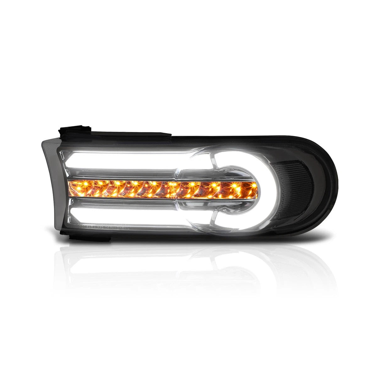 Projector Headlight for Mazda 3 (2014–2016) Black Housing Amber Corner