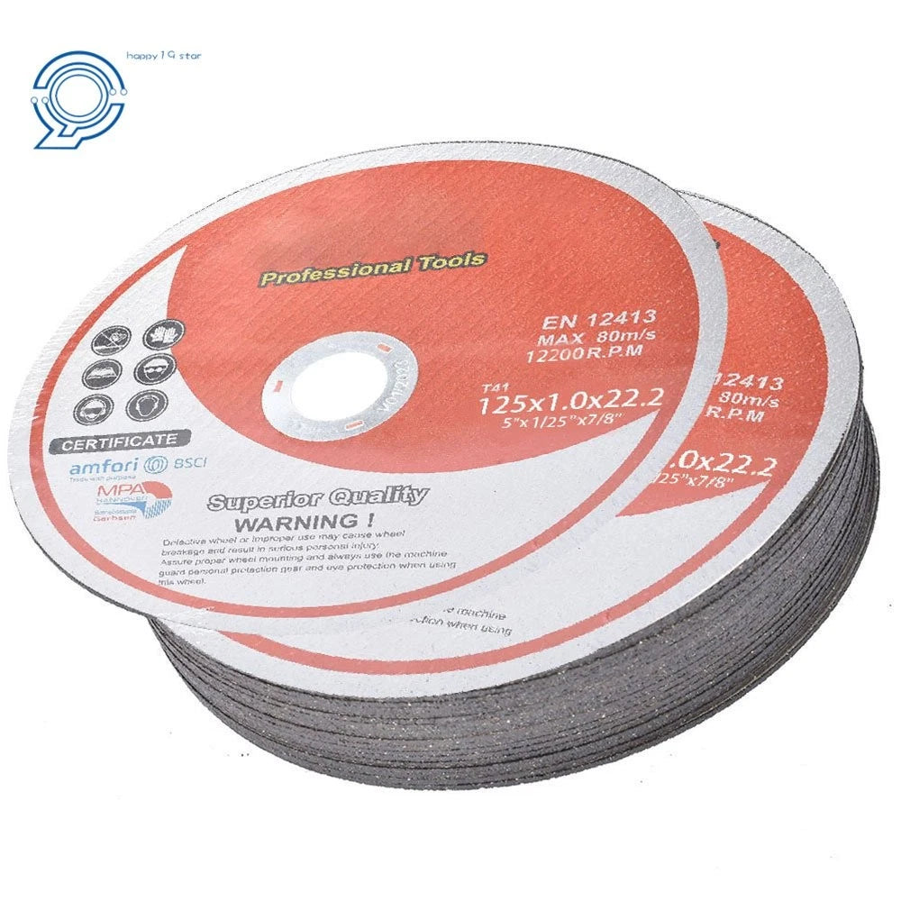 100 Pack Cutting Discs 5"x0.040"x7/8" for Metal & Stainless Steel