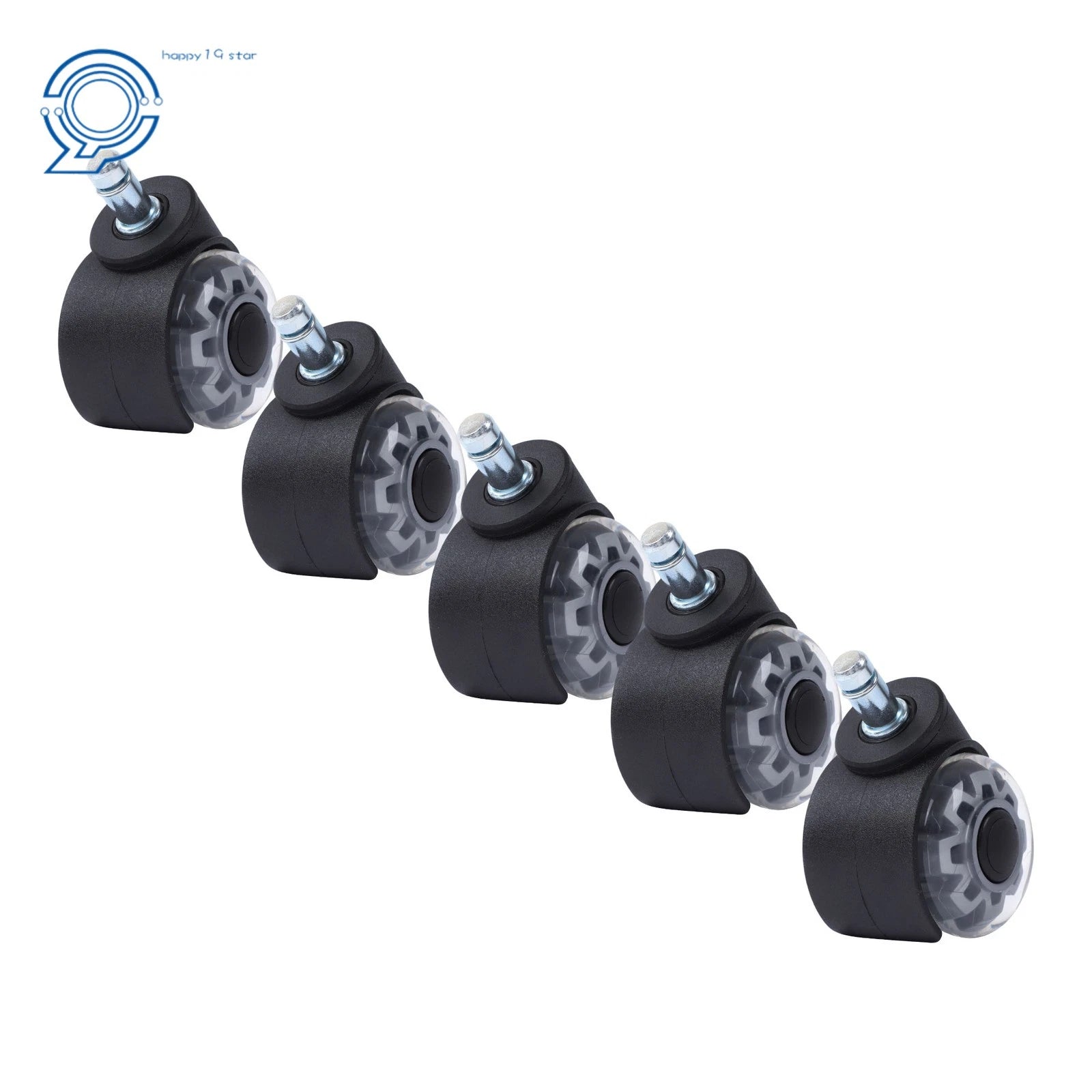 Set of 5 Replacement 2" Heavy Duty Office Chair Casters Rubber Wheels