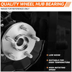 Front Right Loaded Wheel Bearing Hub Knuckle Assembly for Toyota Corolla (2014–2017)