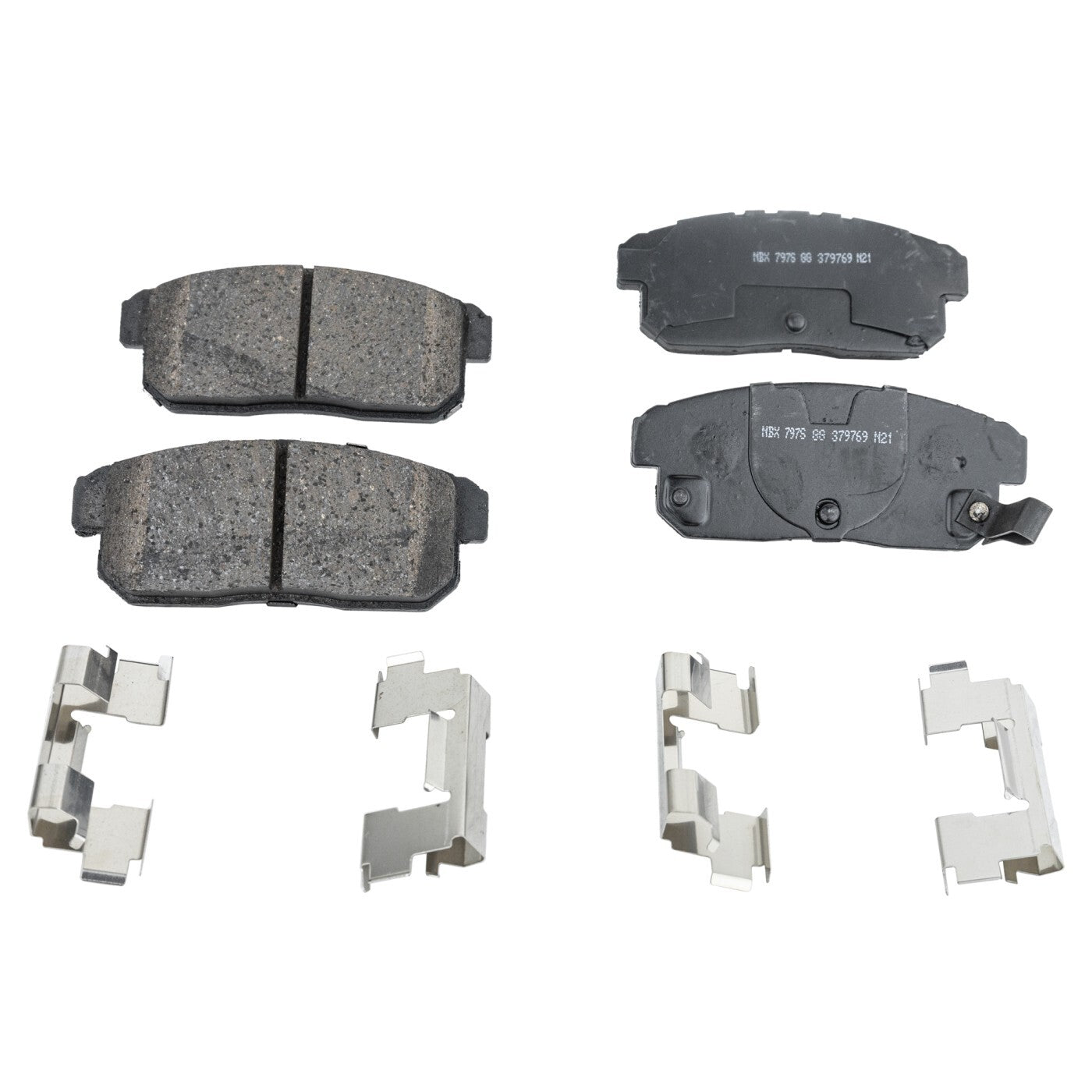 Set of 4 Brake Pads for Mazda RX-8 (2007–2011)