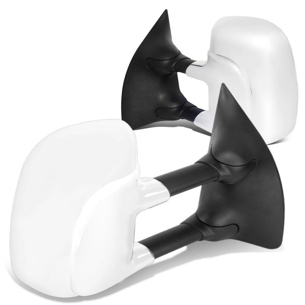 Chrome Powered Telescoping Towing Mirror + Heat for Ford F250-F500 (1999–2007)