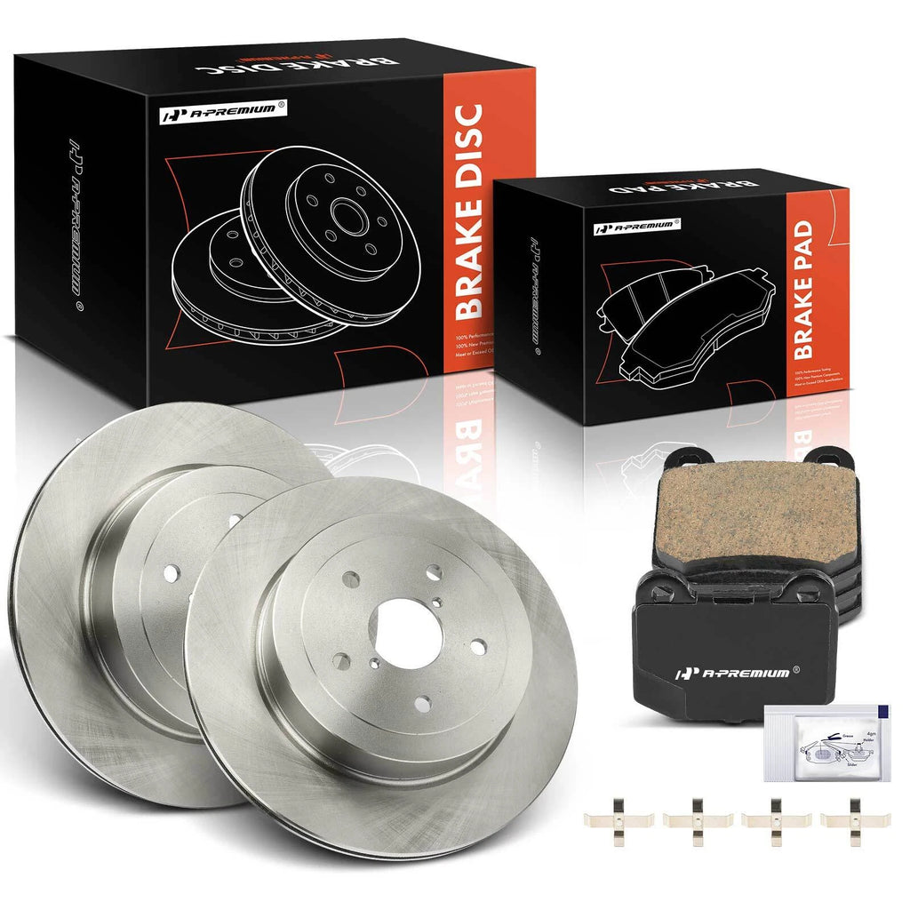 Rear Disc Brake Rotors & Ceramic Pads for Subaru Impreza (2005–2007)