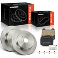 Rear Disc Brake Rotors & Ceramic Pads for Subaru Impreza (2005–2007)
