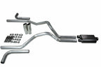 2.5" Dual Exhaust Kit for Ford F150 (2021–2025) - 2 Chamber, Clamp on Tips, Side Exit