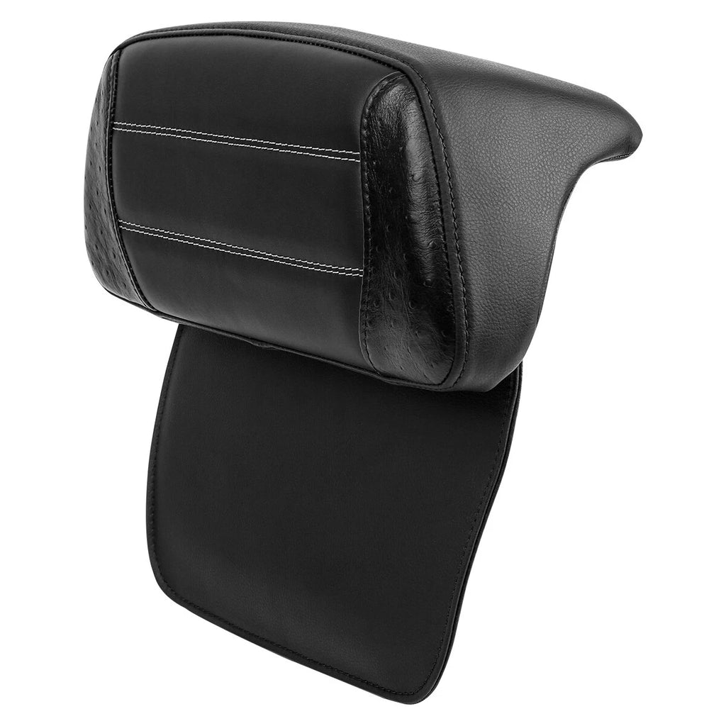 Black Passenger Razor Chopped Backrest Pad for Harley Touring Glide (2014–2025)