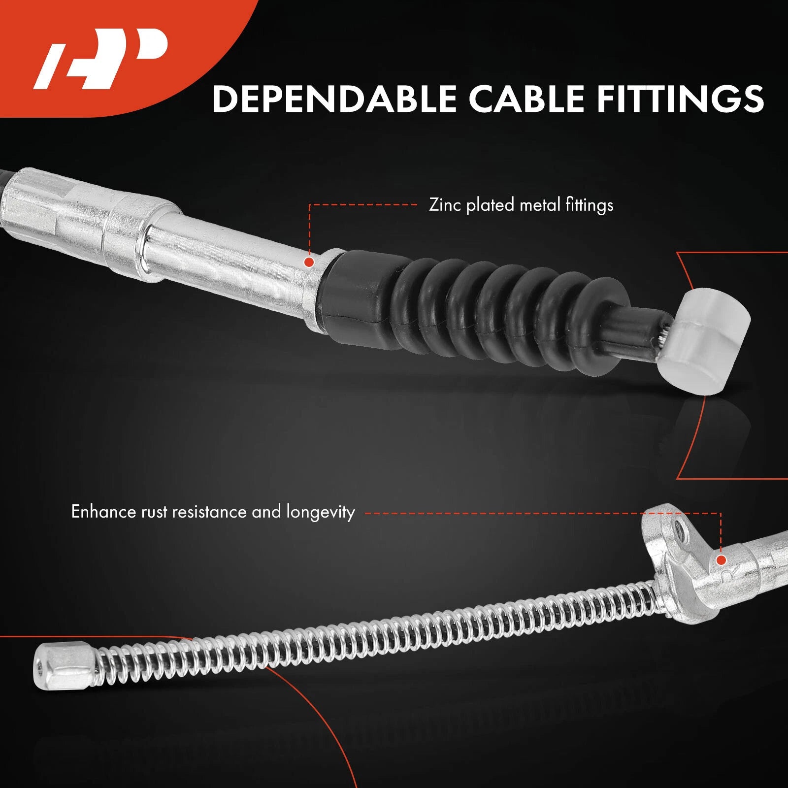 Rear Parking Brake Cable for Toyota Corolla (Built in Japan) (2004–2008)