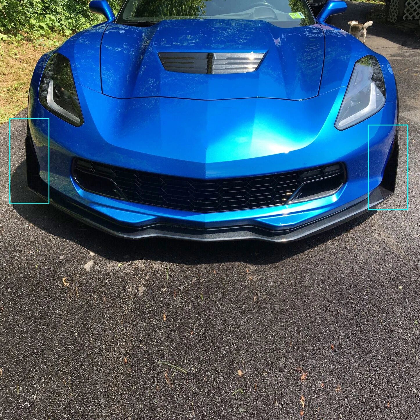 Front Side Splitter Extension Winglets for Corvette C7 Z06 Z07 (2014–2023)