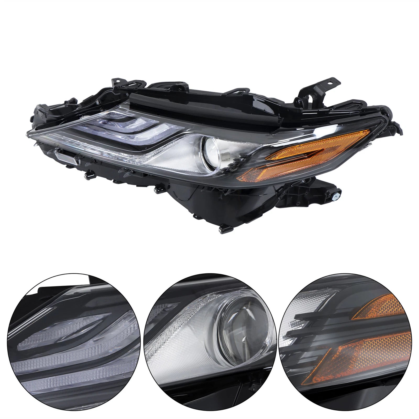 Front Headlight Assembly for Toyota Camry XSE (2021-2022) Clear Lens